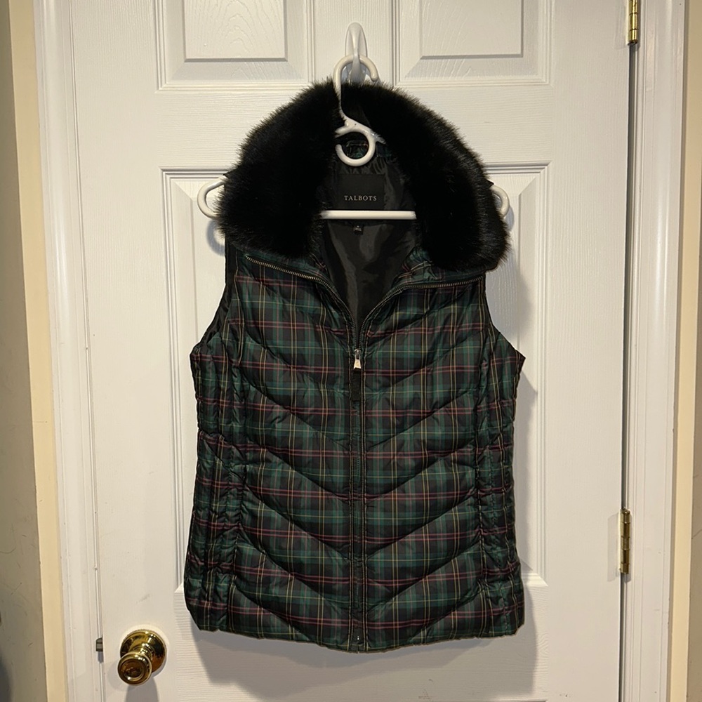 Talbots Tartan Vest